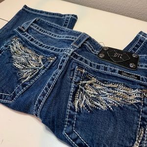 Miss Me Denim Jean Bermuda Shorts